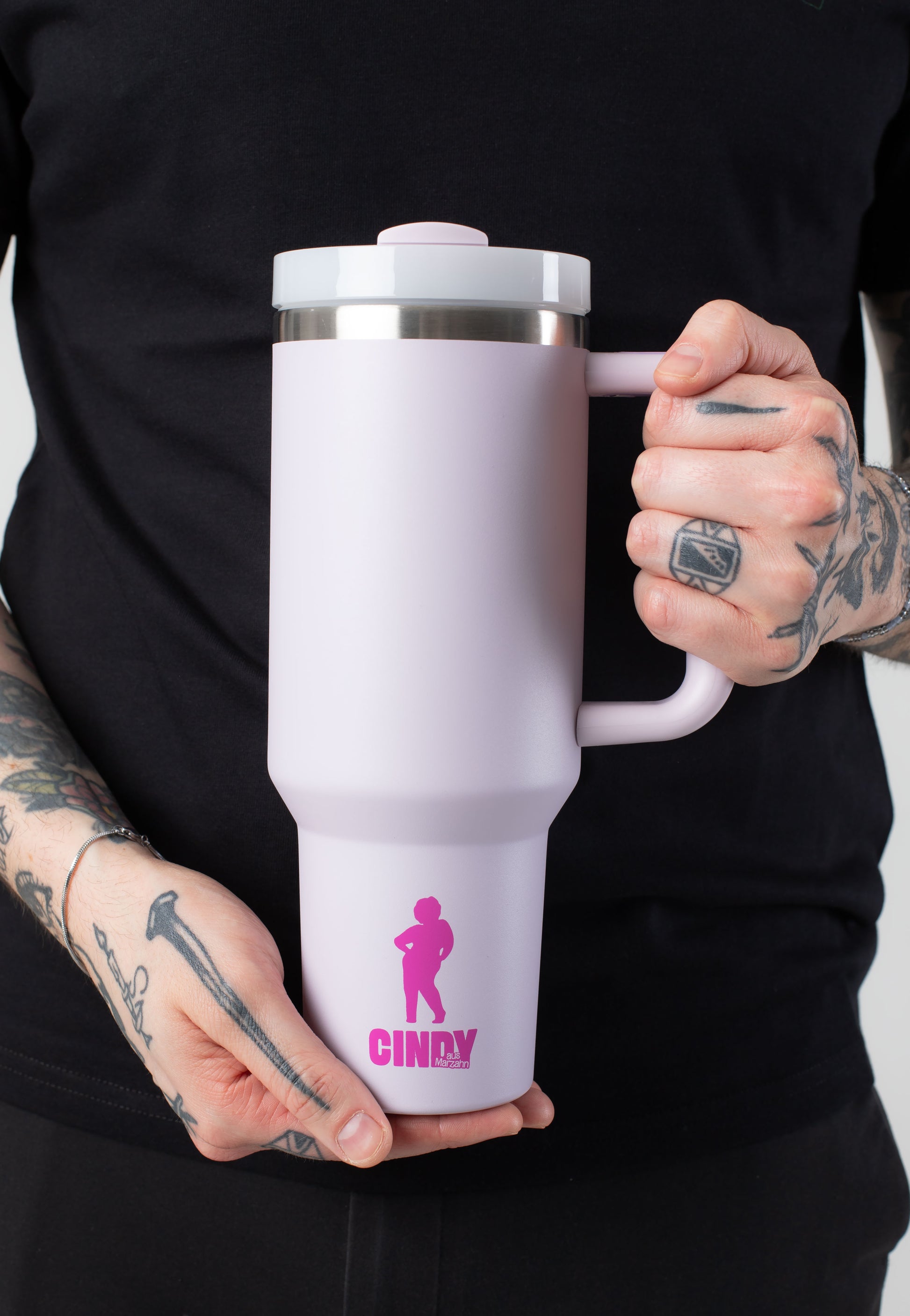 Cindy aus Marzahn - Silhouette - Thermobecher | Neutral-Image