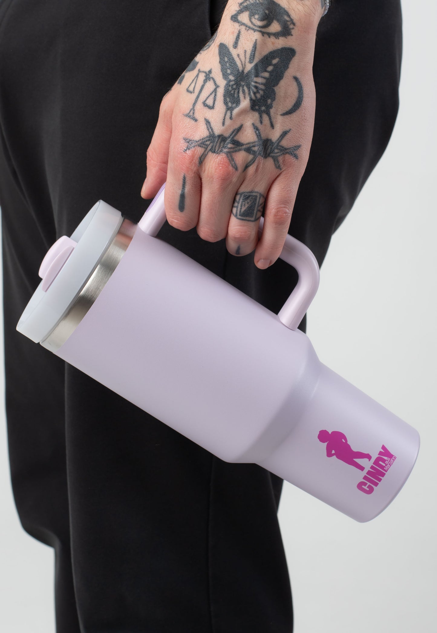 Cindy aus Marzahn - Silhouette - Thermobecher | Neutral-Image