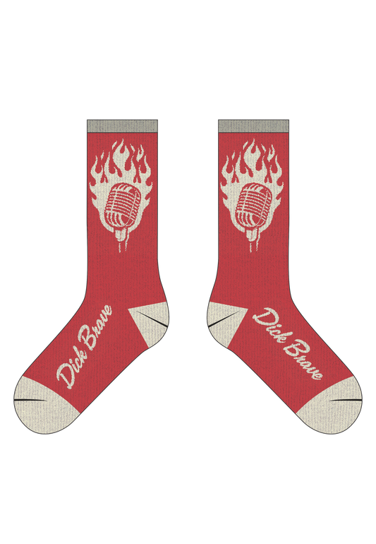 Dick Brave - Burning Mic Red - Socks | Neutral-Image