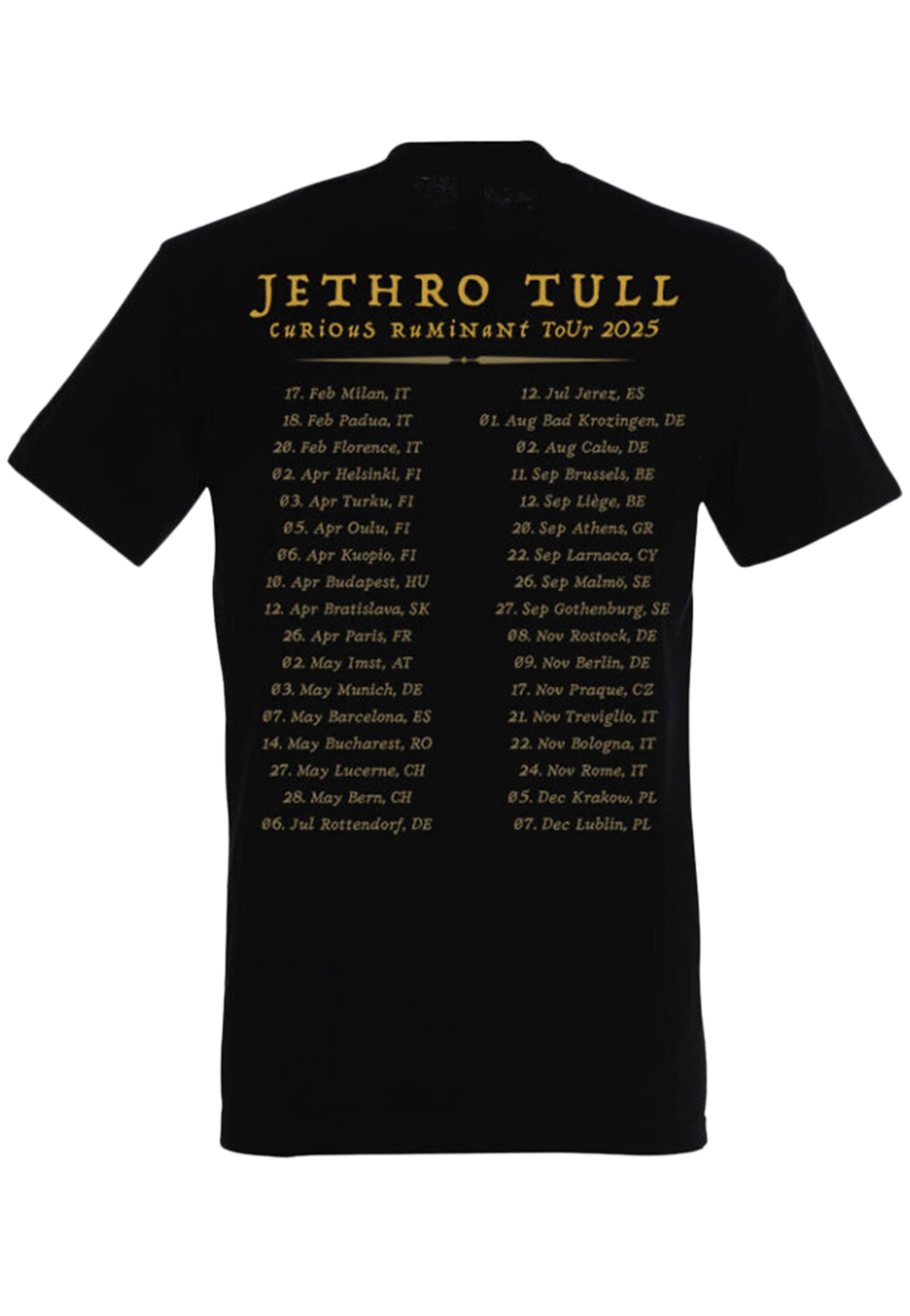 Jethro Tull - European Tourshirt 2025 – Curious Ruminant - T-Shirt | Men-Image